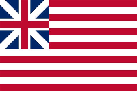 British And American Flag Revolutionary War