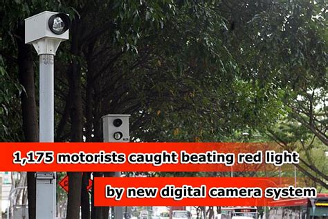 1,175 motorists caught beating red light by new digital camera system