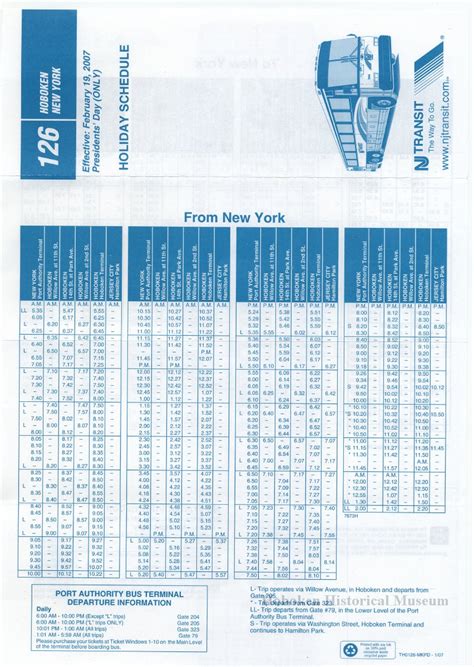 Nj Transit Bus Schedules | Examples and Forms