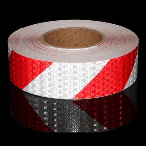 5CMX50M Bike Trailer Reflector Tape Safety Warning Light Reflectors Stickers Reflective For Auto ...