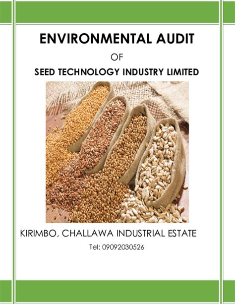 (PDF) Environmental Audit Report | Aliyu Baba Nabegu - Academia.edu