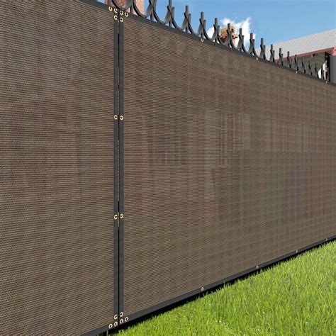 E&K Sunrise 6' x 50' Brown Fence Privacy Screen, Commercial Outdoor ...