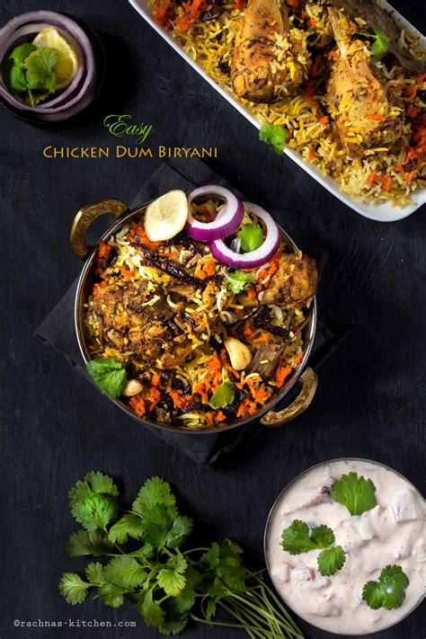 Hyderabadi Chicken Biryani Recipe, Chicken Dum Biryani Recipe - Rachna's Kitchen