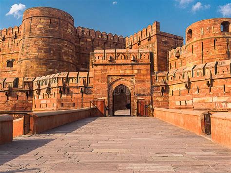 Entrance to Agra Fort. Agra Fort, The Unesco world Heritage site ...