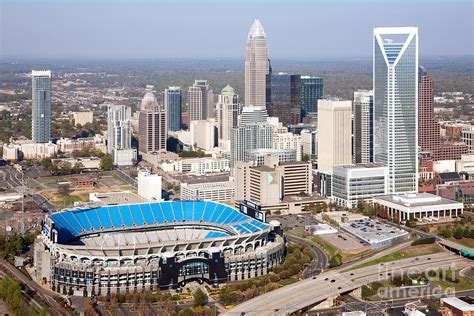 Charlotte Skyline with Bank of America Stadium Photograph by Bill Cobb ...