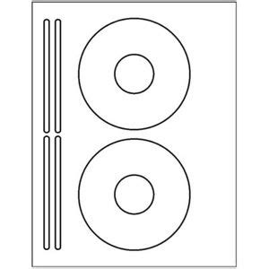 200 CD or DVD labels - 5931 template used to create - 2 CD & 4 Spine per sheet