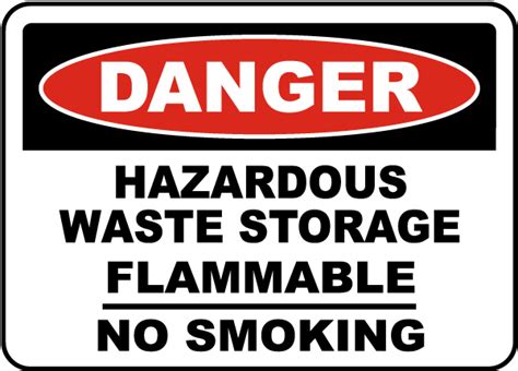 Danger Hazardous Waste Storage Sign - Save 10% Instantly