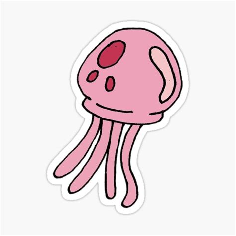 "Spongebob Jellyfish" Sticker for Sale by Lieza-B | Redbubble