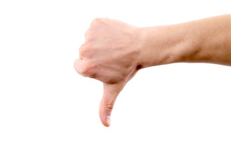 Hand With Thumb Down Free Stock Photo - Public Domain Pictures