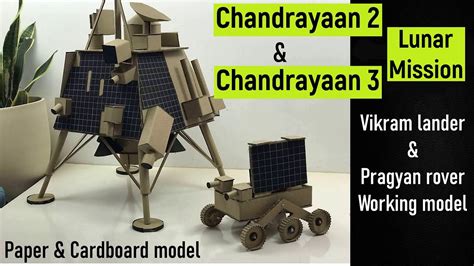 Chandrayaan 3 Moon lander & rover working model for science project | Vikram lander & Pragyan ...