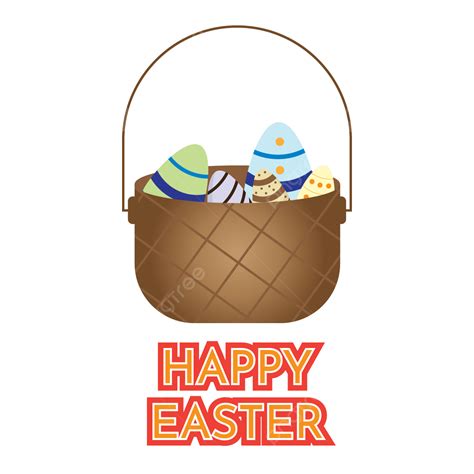 Happy Easter Vector Hd PNG Images, Happy Easter Vector Design Illustration, Egg, Spring, Holiday ...