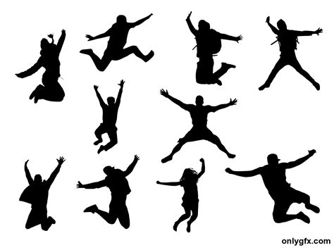 Cheerleading Jump Silhouette at GetDrawings | Free download