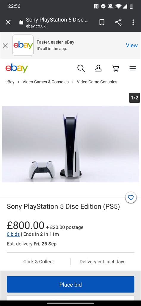 PS5 Pre order eBay top the bids? : r/gaming