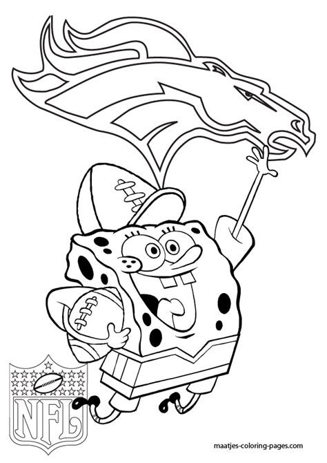 Denver Broncos Logo Coloring Pages - Coloring Home