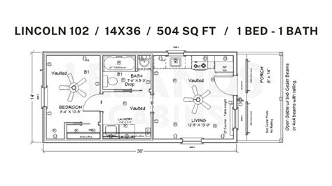 Lincoln | Leland's Cabins | Modular Cabin Builder