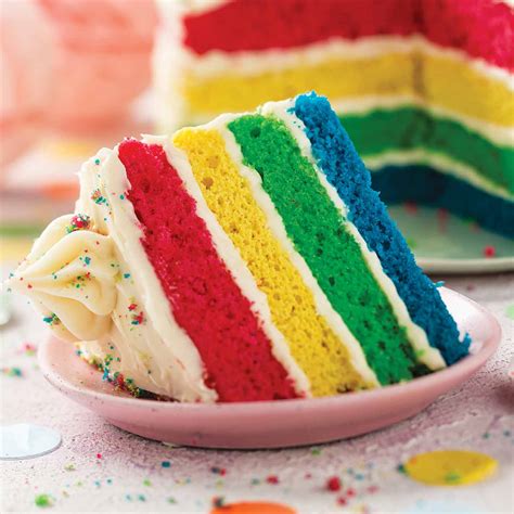 Creations Rainbow Cake - Recipes - Snowflake