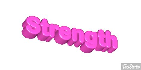 Strength Word Animated GIF Logo Designs