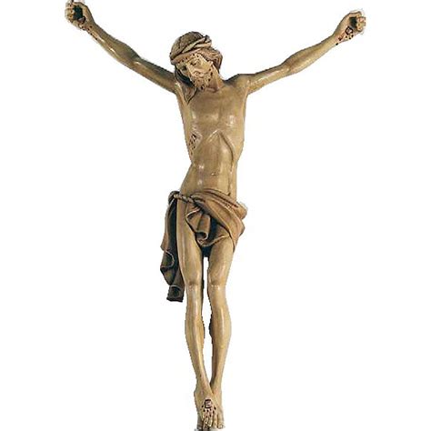 Body of Christ in painted wood 70cm | online sales on HOLYART.co.uk