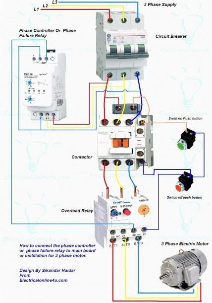 Magnetic Contactor Wiring Diagram Pdf | Electrical wiring, Electrical panel wiring, Home ...