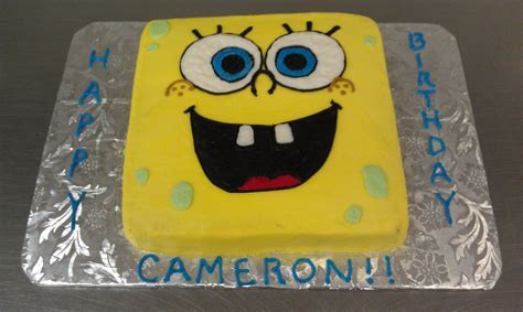 spongebob face cake