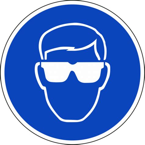 Protective Eye Personal Equipment Protection Safety - Eye Protection Must Be Worn Clipart - Full ...