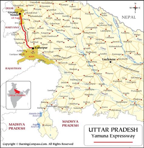 Yamuna Expressway Map