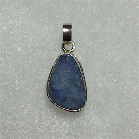 1.7cm Opal Oval Pendant (Sterling Silver) | Inspirit Crystals