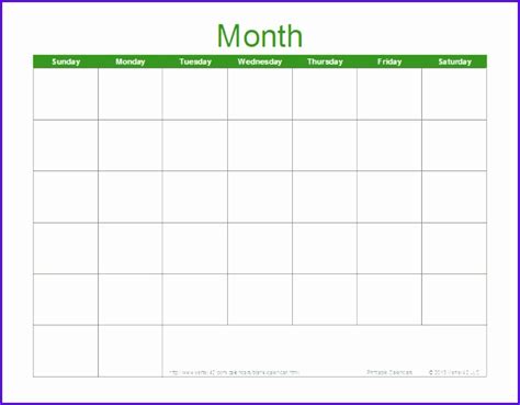 Blank Calendar Template Excel Templates Excel Templates | Images and Photos finder