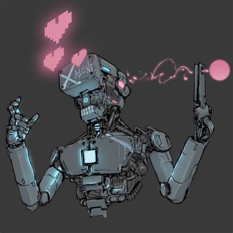 Cyberpunk art, Robot concept art, Cyberpunk aesthetic