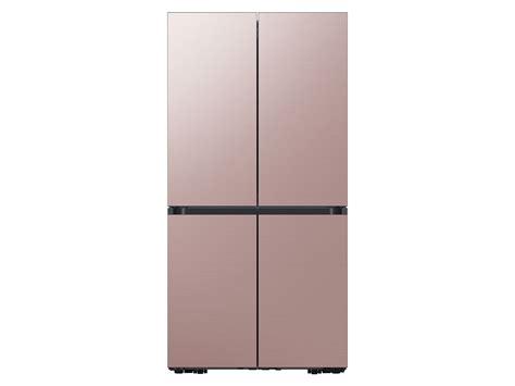 Bespoke 4-Door Flex™ Refrigerator (29 cu. ft.) in Champagne Rose Steel ...