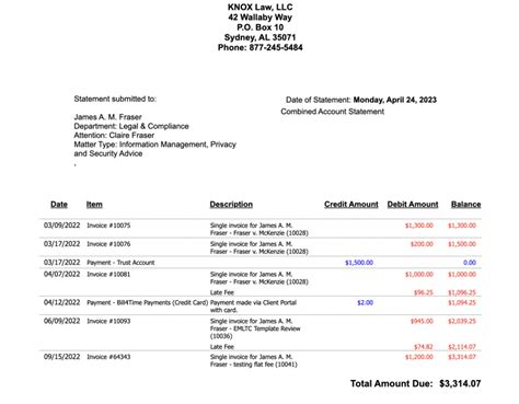 How to Create an Attorney Billing Statement [EXAMPLES]