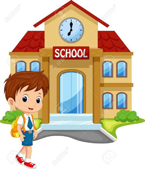 Kids going to school, School illustration, Cartoon drawing for kids