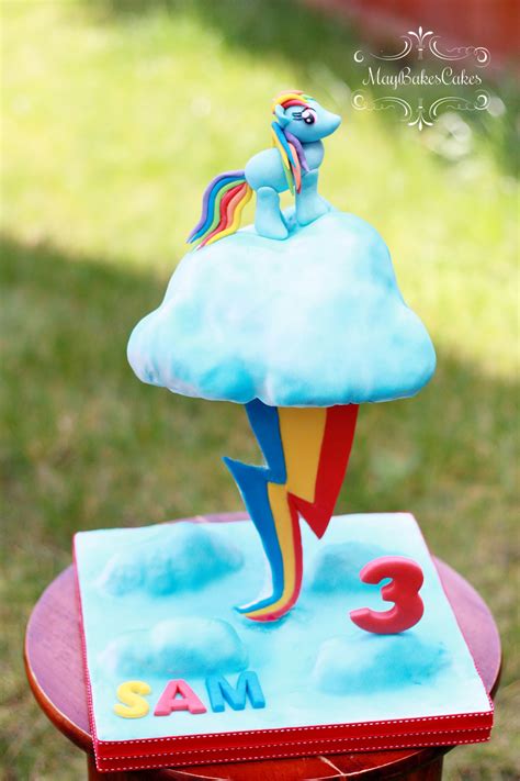 Rainbow Dash Cake - CakeCentral.com