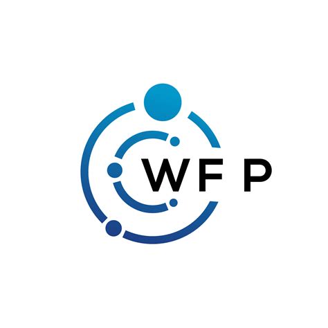 WFP letter technology logo design on white background. WFP creative initials letter IT logo ...