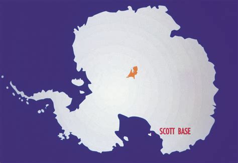 Map of Antarctica showing location of Scott Base | Antarctica NZ