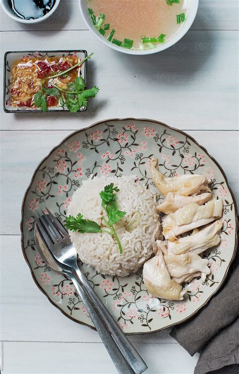 "Home Cooked Chicken Rice" by Stocksy Contributor "Alita ." - Stocksy