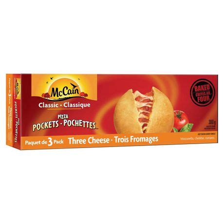 McCain Classic Three Cheese Pizza Pockets 3 Pack | Walmart Canada