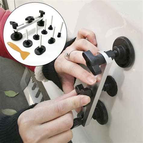 10pcs/ Super PDR Car Dents Repair Tool Aluminum Free Sheet Metal Bridge Kit Tools Dent Repair ...