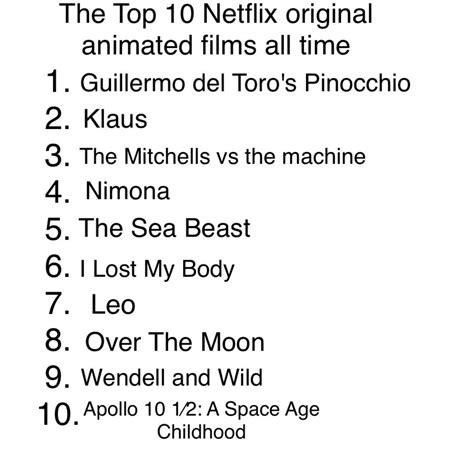 Here are the top 10 best Netflix Original Animated films : r/cartoons