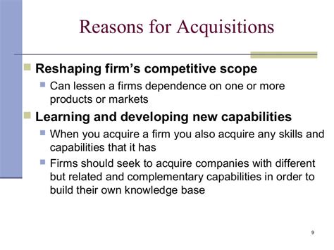 merger and acquisition strategy