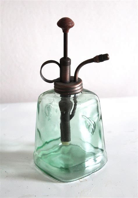 Rustic Green Glass Soap Dispenser Pump Bottle | Diy soap dispenser ...