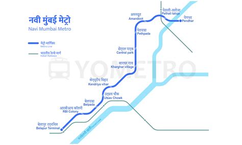 Navi Mumbai Metro Map 2024, Stations & Metro Lines Maps - YoMetro