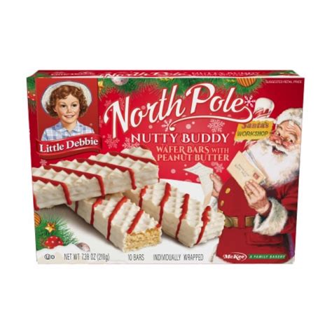 Little Debbie® North Pole Nutty Buddy Bars Family Pack, 10 ct / 0.74 oz - Fry’s Food Stores