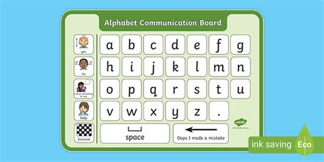 SEN Alphabet Communication Board (teacher made)