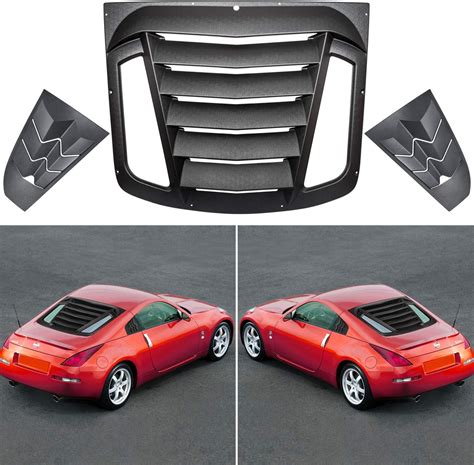 Amazon.com: E-cowlboy Rear&Side Window Louver Windshield Sun Shade Cover for Nissan 350Z 2003 ...