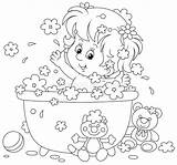 Bathroom Coloring Stock Illustrations – 572  sketch template