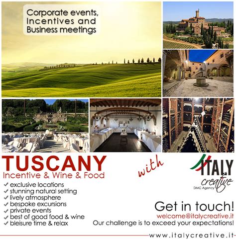 Tuscany for all your events - Italy Creative | Italy Creative