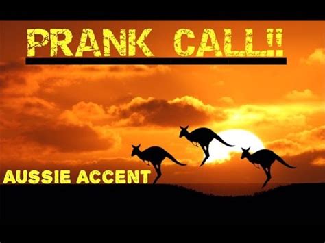 FUNNY AUSSIE/AUSTRALIAN ACCENT PRANK CALL!! - YouTube