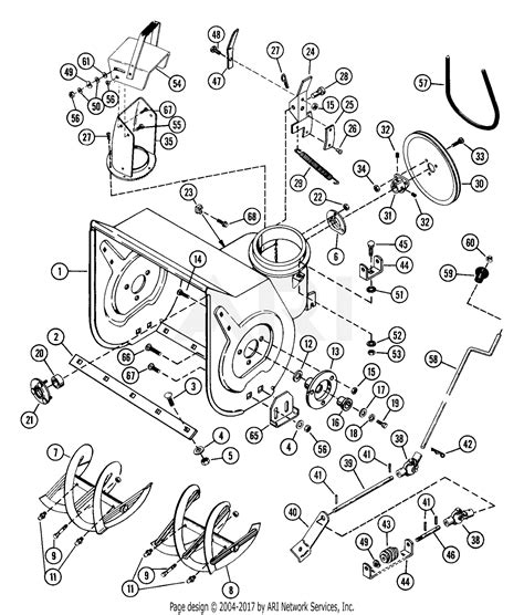 Ariens 924046 (014501 - ) ST524, 5hp Tec., 24" Blower Parts Diagram for Sno-Thro 24"