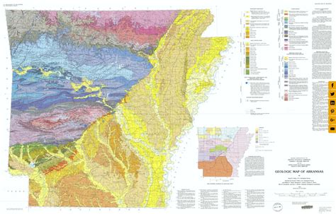 Geologic map of Arkansas